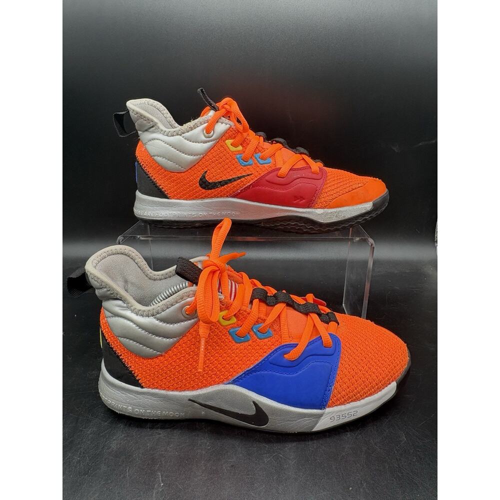 Nike Paul George PG 3 Nasa Apollo Sneakers Shoes Youth Size 4Y C18973-800